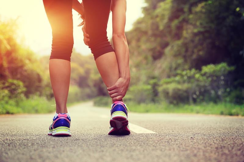 Runner stretching hamstring postural imbalance