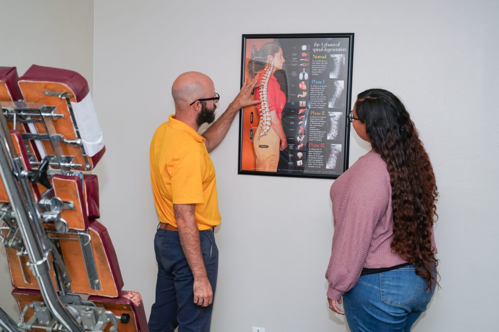 San Diego patient meeting Dr. Zach Beatty at Gonstead Family Chiropractic after their chiropractor retired